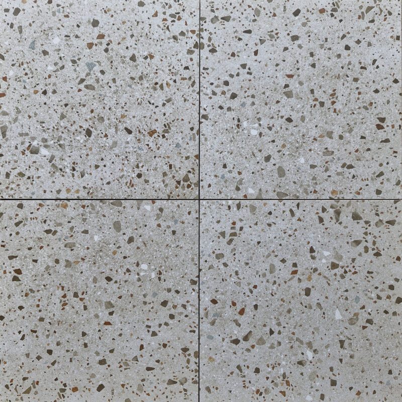 300 x 300mm Omega Grey Terrazzo Tile