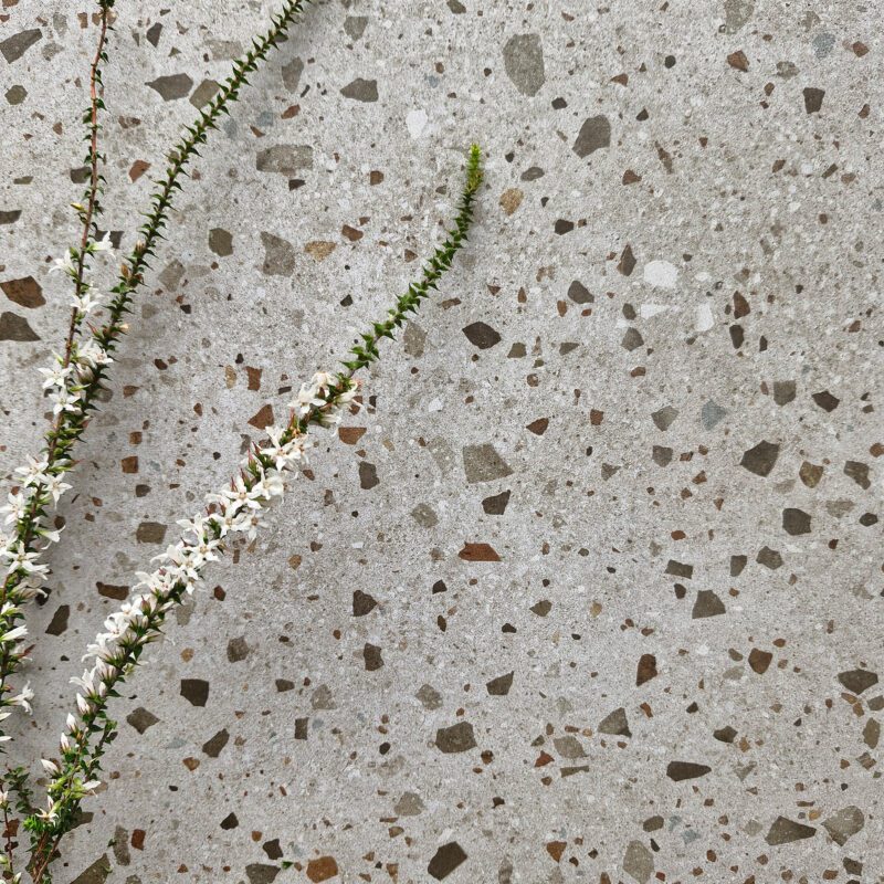 300 x 300mm Omega Grey Terrazzo Tile