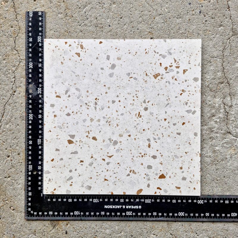300 x 300mm Omega White Terrazzo Tile