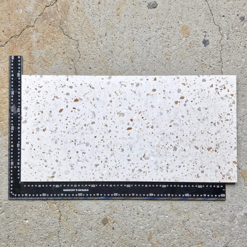 300 x 600mm Omega White Terrazzo Tile