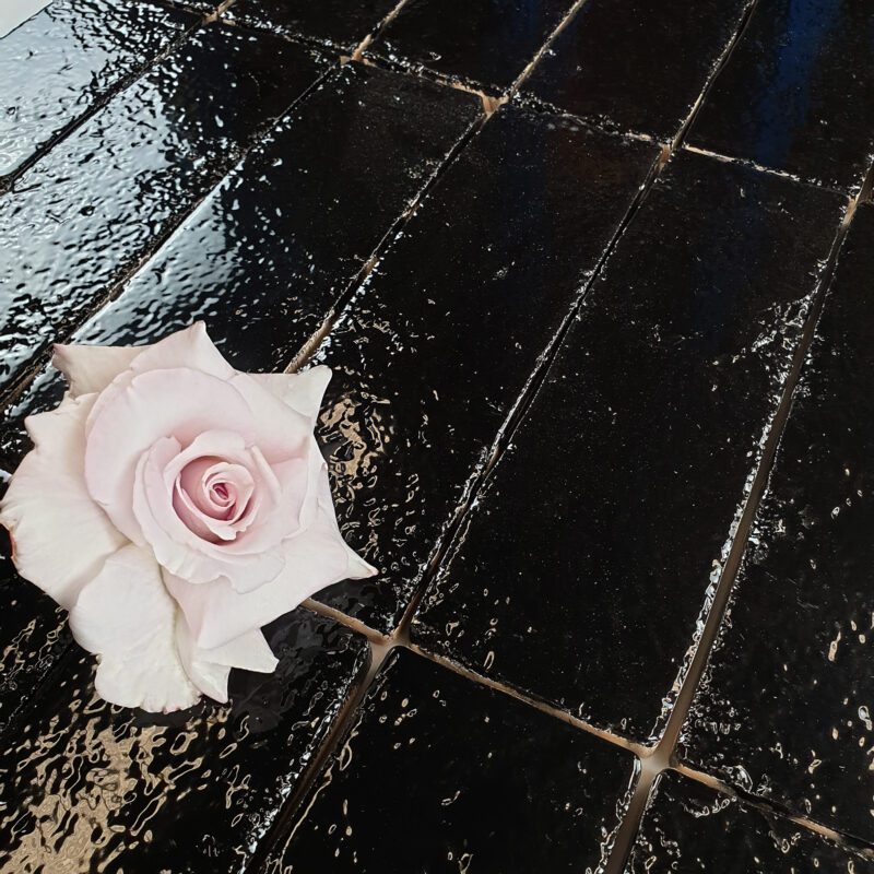 60 x 200 Brick Black Gloss Subway Tile