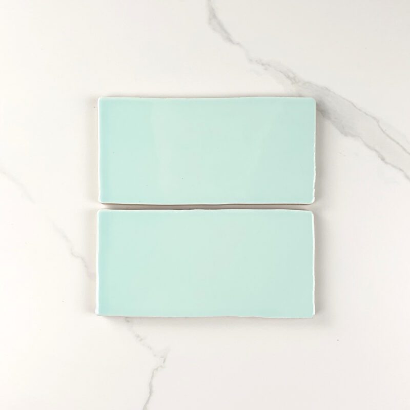 75 x 150mm Aqua Gloss Subway