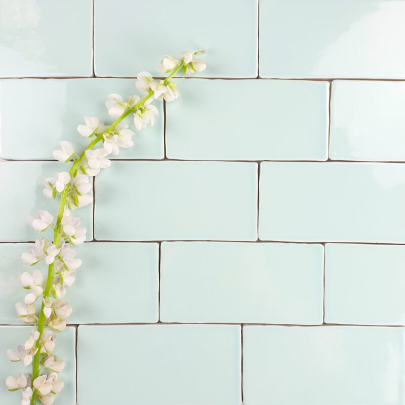 75 x 150mm Aqua Gloss Subway