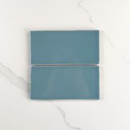 75 x 150mm Blue Lagoon Gloss Subway Tile