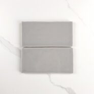 75 x 150mm Grey Gloss Subway Tile