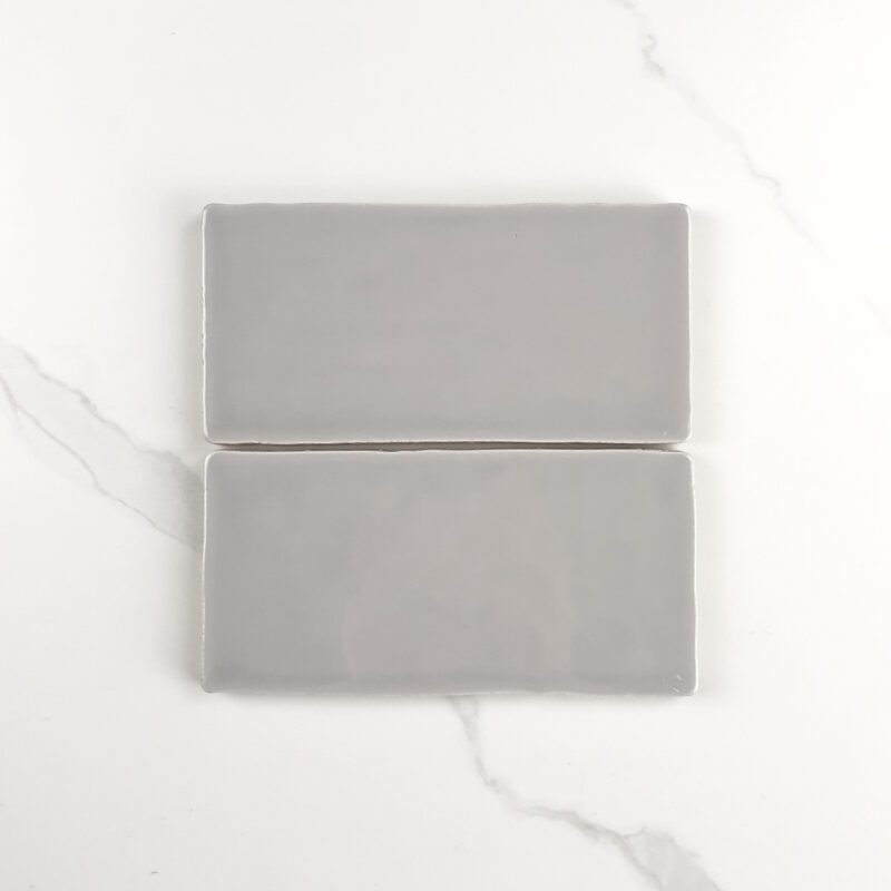75 x 150mm Grey Gloss Subway Tile