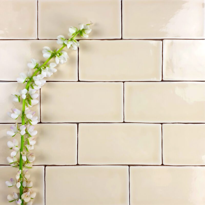 75 x 150mm Ivory Gloss Subway