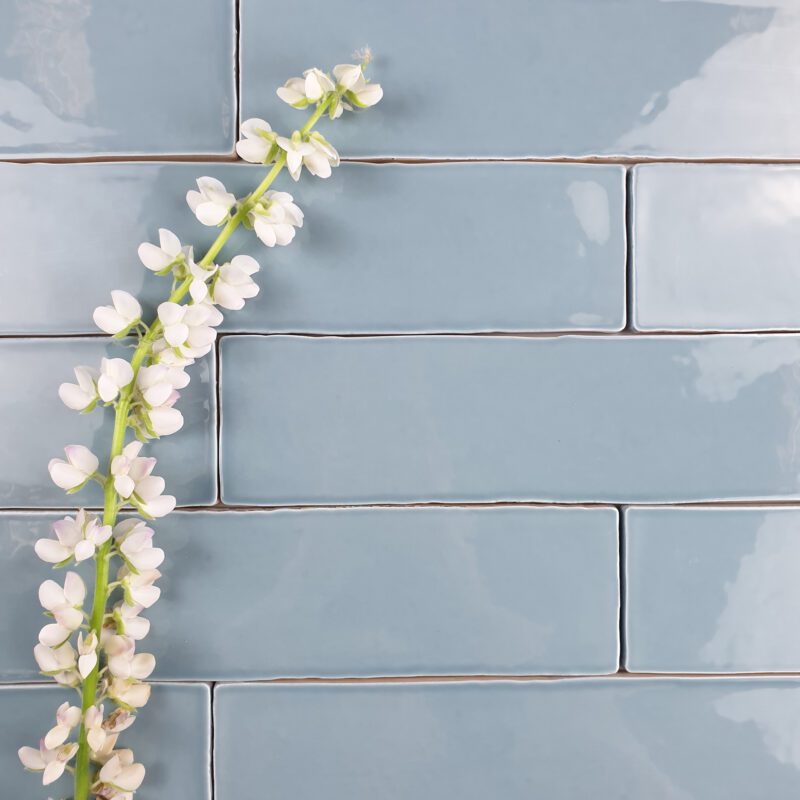 75 x 300mm Blue Lagoon Gloss Subway Tile