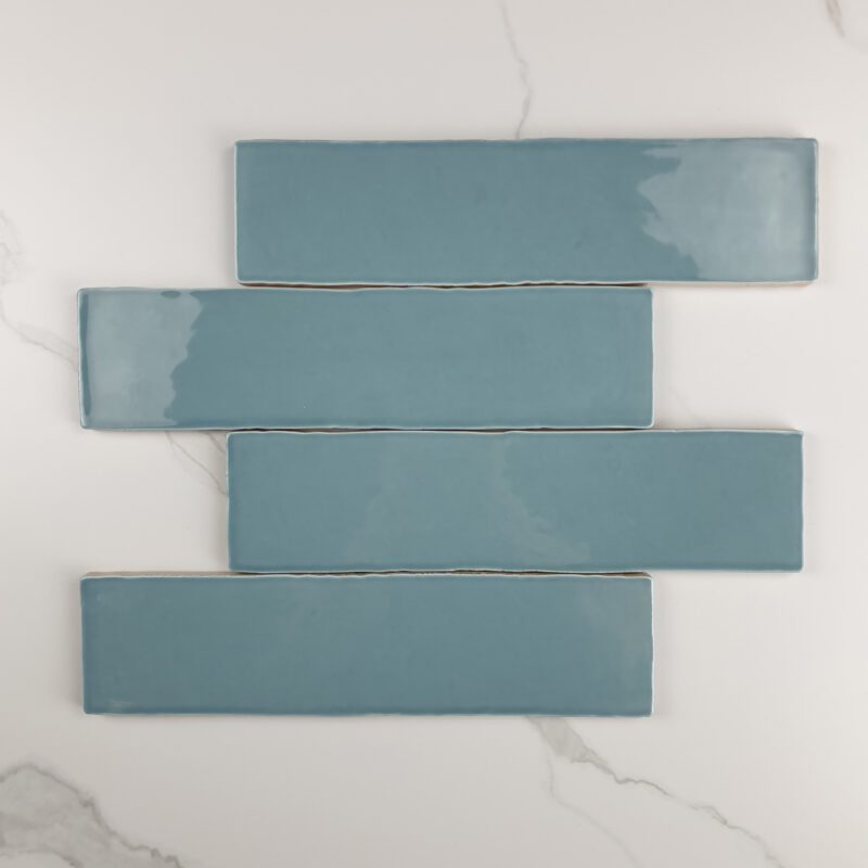75 x 300mm Blue Lagoon Gloss Subway Tile
