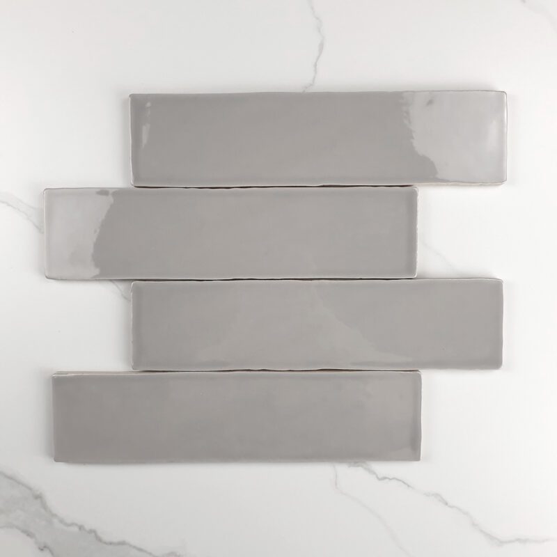 75 x 300mm Subway Gloss Grey Tile