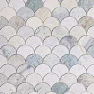 Aura Ming Green Fan Fishscale Mosaic