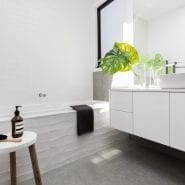 Block White 76 x 302mm Subway Tile