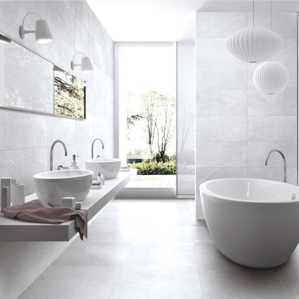 Bracca Bianco Bathroom Tiles