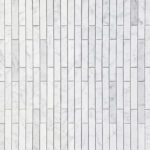 Aura Carrara Brick Honed Marble Mosaic