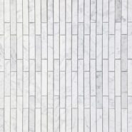 Aura Carrara Brick Honed Marble Mosaic