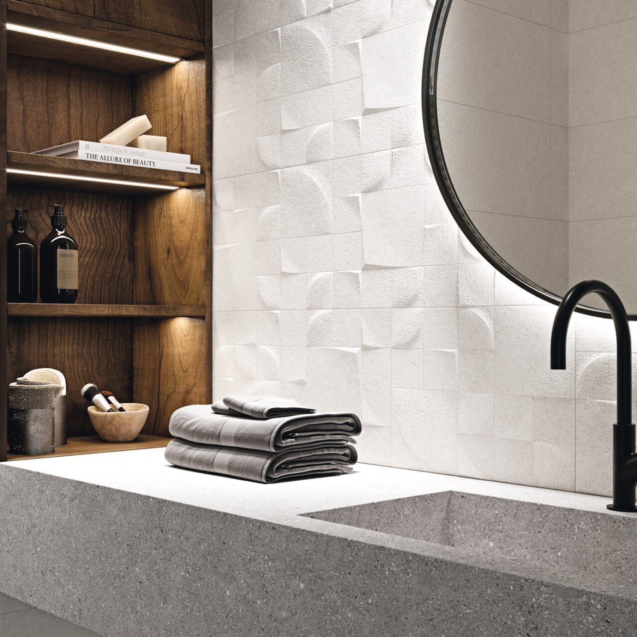 Kone Kepler Microcement Matt White Tile