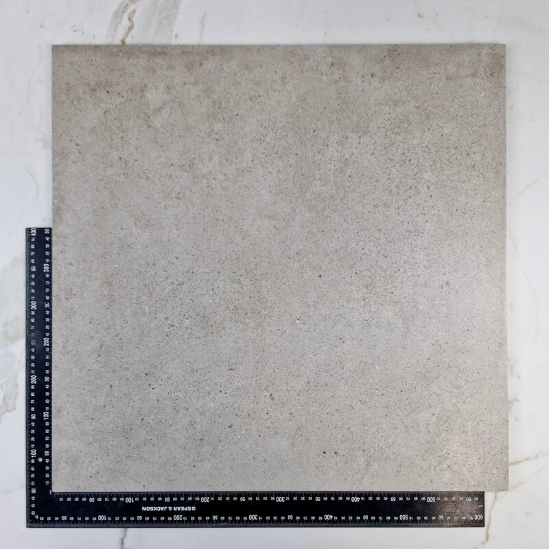 Novastone Grey Lappato 600 x 600mm Tile With Ruler