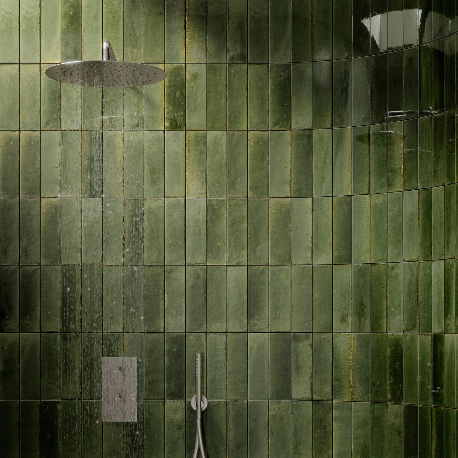 Look Green Oliva Subway Wall Tiles