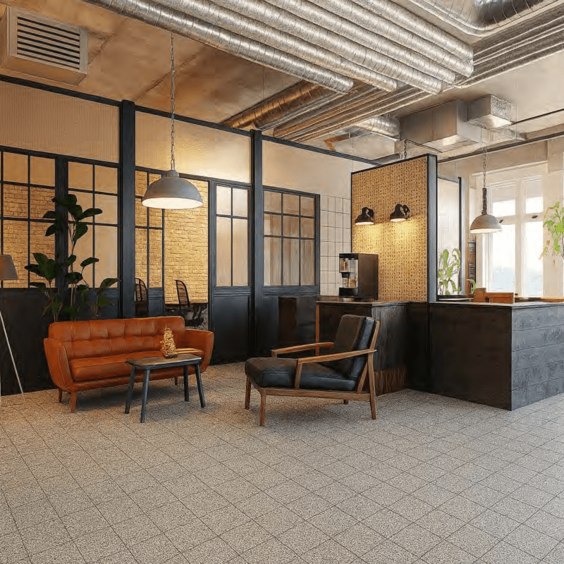 200 x 200mm Tecnica Grey Matt Floor Tile